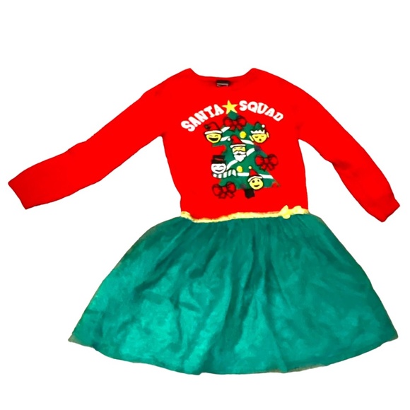 Little Girl Christmas Dress Ugly Christmas or Christmas Sweater for Female Adult - Picture 2 of 7